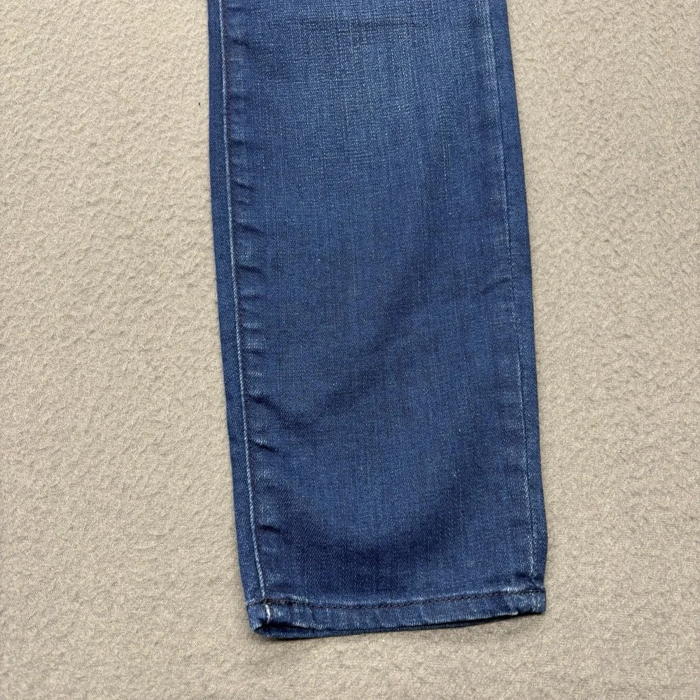 MOTHER The Looker Crop Skinny Jeans Bright Eyes Blue Denim Made in USA‎ Size 26